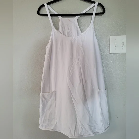 NWOT FP Movement Hot Shot Mini Dress W/ Short Racerback White (M) - Picture 7 of 12